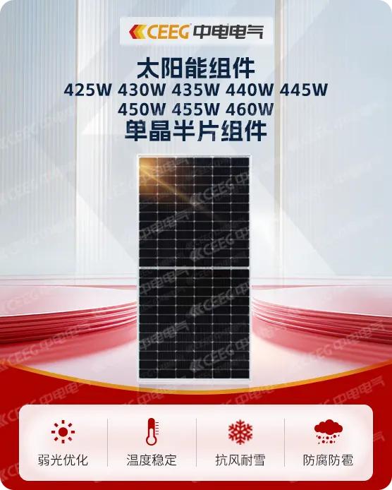 太阳能组件425W 430W 435W 440W 445W 450W 455W 460W单晶半片组件