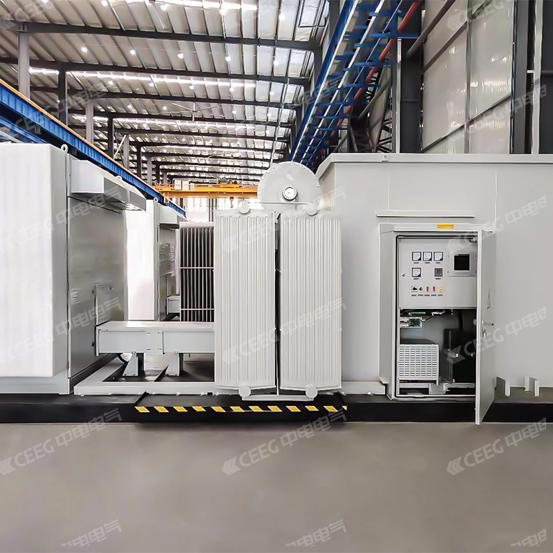 Dispositivo elevador de inversor fotovoltaico de subestación tipo caja CEEG