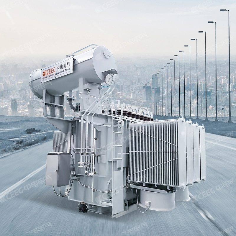 Transformador de potencia sumergido en aceite de 220 kV